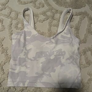 Lululemon align tank, size 2, white camo!
